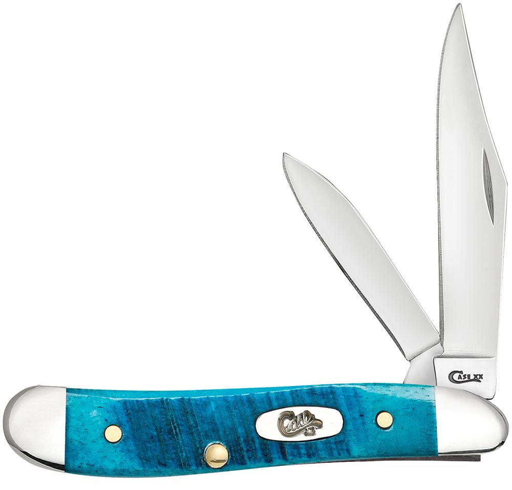25596 (2) SAWCUT CARIBBEAN BLUEBONE CLIP,PEN SS