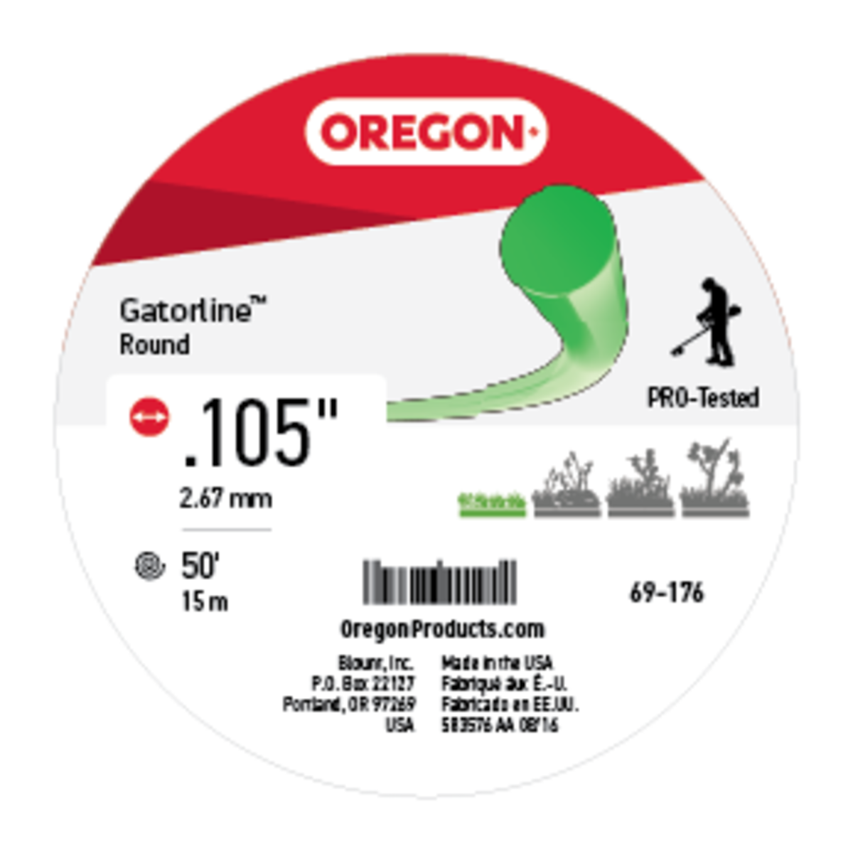 ROUND GATORLINE .105 50FT DONU